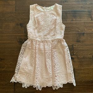 Blush Peplum Dress
